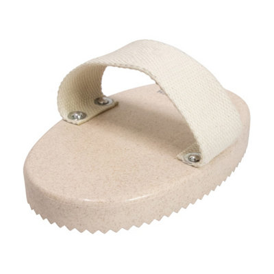 Hyshine Recycled Hoof Horse Curry Comb Beige (One Size) from B&Q