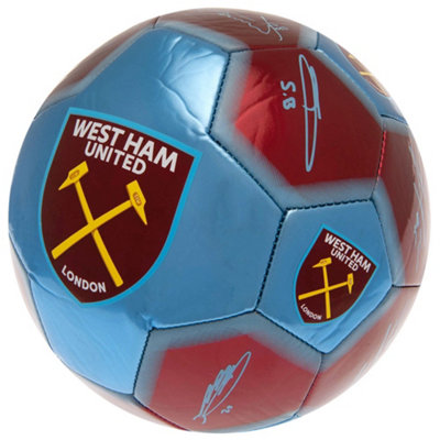 West Ham United Fc Coyi Signature Football Claret Red/blue (5) from B&Q