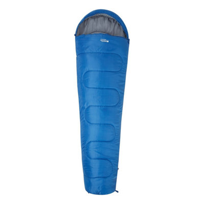 Mountain Warehouse Unisex Adult Basecamp 250 Summer Mummy Sleeping Bag Blue (One Size) from B&Q