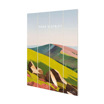 Henry Rivers Peak District Plaque Green/brown/blue (59Cm X 40Cm) from B&Q