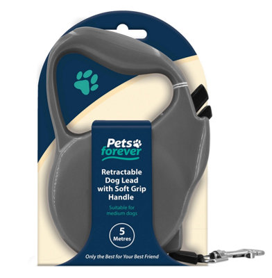 Celino Retractable Dog Lead 5M Tangle Free Soft Grip Handle Small/medium Dogs from B&Q