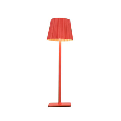 Edit Gloss Usb Rechargeable Cct Led Touch Table Lamp Red from B&Q