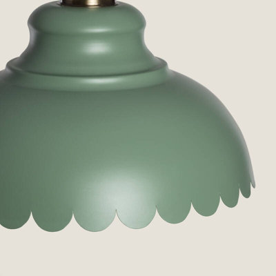 Edit Avery Scalloped Ceiling Pendant Light Green from B&Q