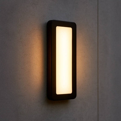 Edit Bali Led Outdoor Flush Wall Light Dark Grey from B&Q