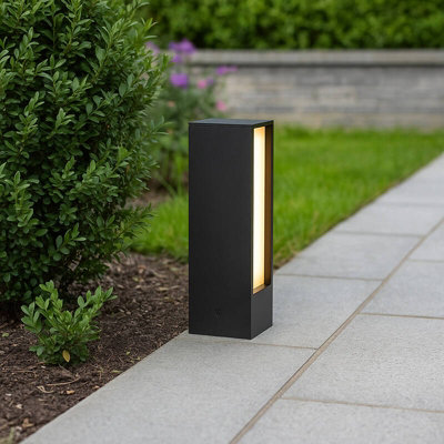 Edit Aitoliko Led Outdoor Post Light Dark Grey from B&Q