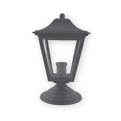 Edit Coastal Mullion Outdoor Pedestal Light Anthracite from B&Q