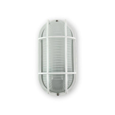 Edit Coastal Cromer Outdoor Flush Wall Light White from B&Q