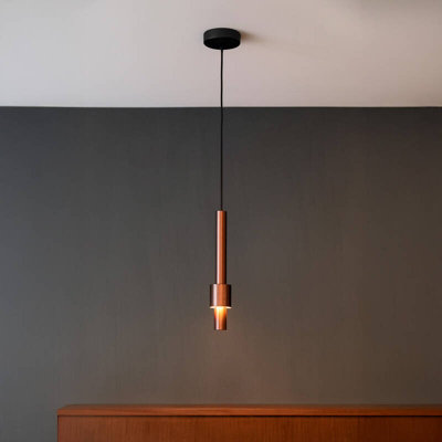 Portwest Westport Moto Ceiling Pendant Light Bronze from B&Q