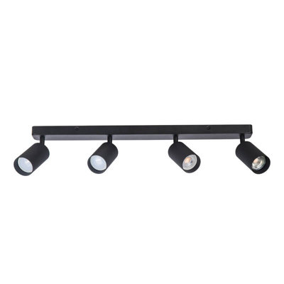 Portwest Westport Moto Knurl 4 Light Spotlight Bar Black from B&Q