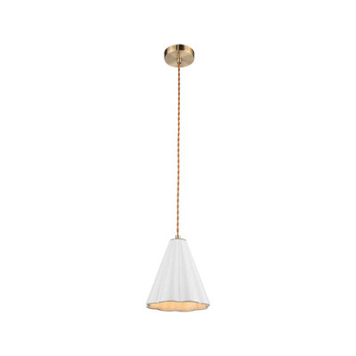 Edit Iris Ceramic Ceiling Pendant Light Natural from B&Q