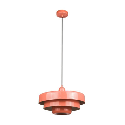 Edit Boogie Ceiling Pendant Light Pink from B&Q