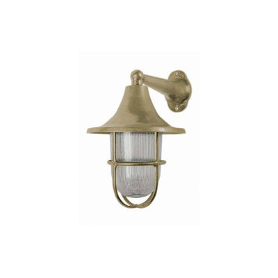 Portwest Westport Auburn Coastal Outdoor Wall Light Brass from B&Q