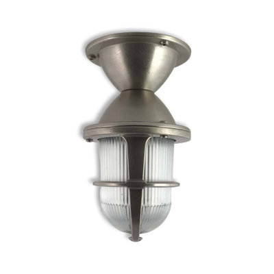 Portwest Westport Tisbury Semi-Flush Matt Nickel from B&Q
