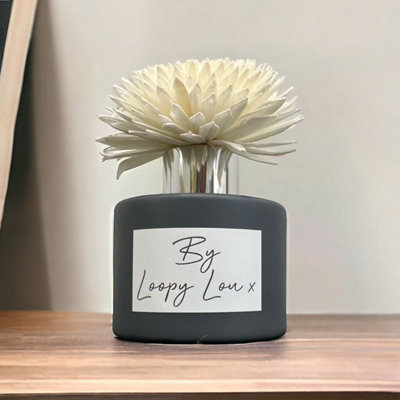 60 Second Makeover Limited Naked Luxury Flower Diffuser Highly Fragranced Scented Grey With Flower from B&Q