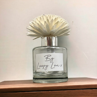 60 Second Makeover Limited Frosty Luxury Flower Diffuser Highly Fragranced Scented Glass With Flower from B&Q