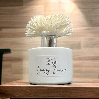 60 Second Makeover Limited Frankincense And Myrrh Luxury Flower Diffuser Highly Fragranced Scented White With Flower from B&Q