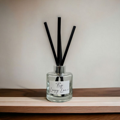 60 Second Makeover Limited Pear Drops Luxury Reed Diffuser Highly Fragranced Scented Glass With Black Reeds from B&Q