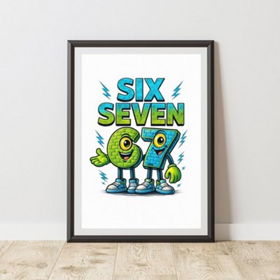 60 Second Makeover Limited 67 Meme Print Poster Teenager Bedroom A4 Size from B&Q