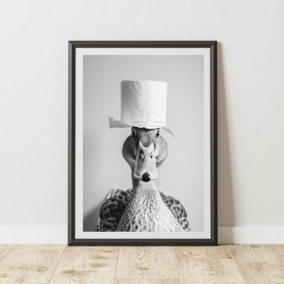 60 Second Makeover Limited Duck Toilet Roll Animal Print A4 Size from B&Q