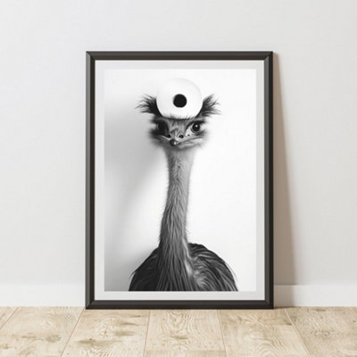 60 Second Makeover Limited Emu Toilet Roll Animal Print A4 Size from B&Q
