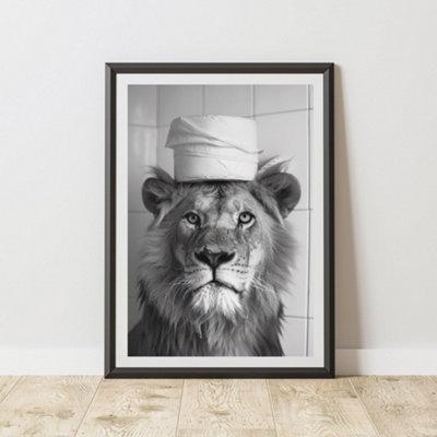 60 Second Makeover Limited Lion Toilet Roll Animal Print A4 Size from B&Q