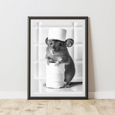 60 Second Makeover Limited Mouse Toilet Roll Animal Print A4 Size from B&Q