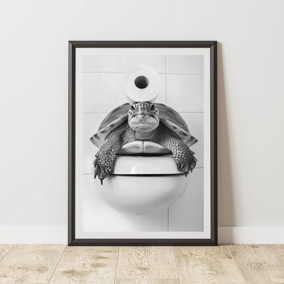60 Second Makeover Limited Turtle Toilet Roll Animal Print A3 Size from B&Q