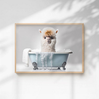 60 Second Makeover Limited Baby Alpaca Quirky Animal Print A3 Size from B&Q