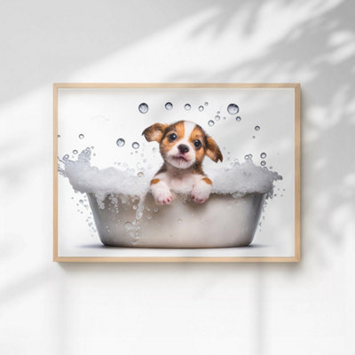 60 Second Makeover Limited Baby Puppy Quirky Animal Print A4 Size from B&Q