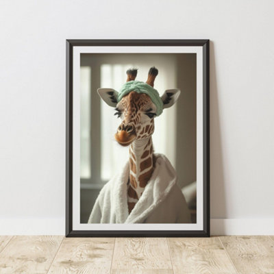 60 Second Makeover Limited Giraffe Green Headband Quirky Animal Print A4 Size from B&Q
