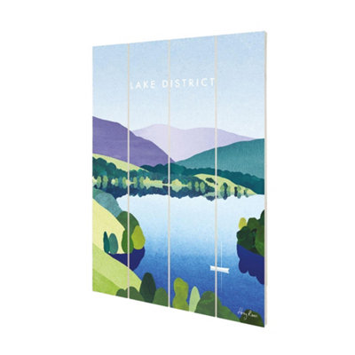 Henry Rivers Lake District Windemere Plaque Multicoloured (59Cm X 40Cm) from B&Q
