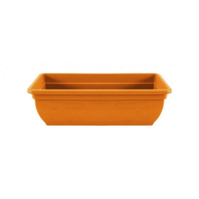 Winchester Rectangular Trough Planter Terracotta (16Cm X 19.5Cm X 60Cm) from B&Q