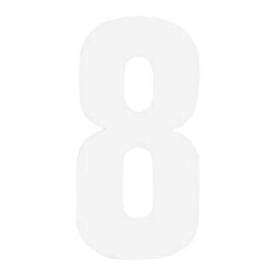  - Securit 8 Bin Number (Pack Of 2) White (One Size)