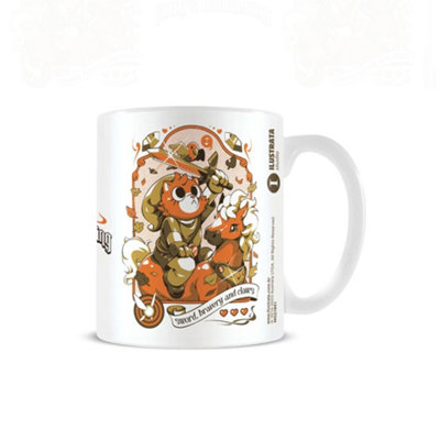  - Ilustrata Kittys Awakening Mug White/orange/green (One Size)