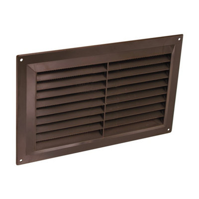 Securit Plastic Louvre Vent Brown (9In X 6In) from B&Q