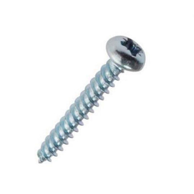  - Securit Round Wood Screws (Pack Of 10) Silver (One Size)