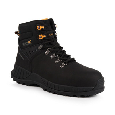 B&Q -  Mens Grindstone Nubuck Boots Black (6 Uk)