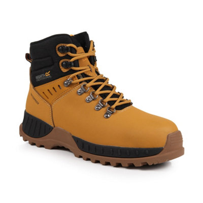 Regatta Black Mens Grindstone Nubuck Boots Honey/ (12 Uk) Size 12