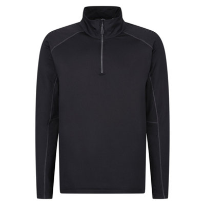  - Regatta Professional Mens Core Stretch Half Zip Midlayer Black (L)