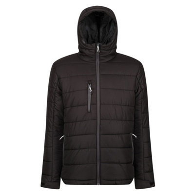  - Regatta Professional Mens Thermal Padded Jacket Black/seal Grey (L)