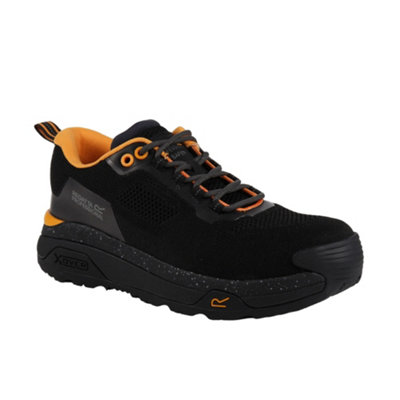 B&Q -  Mens Crossfort Safety Boots Black/gunmetal Grey (6 Uk)