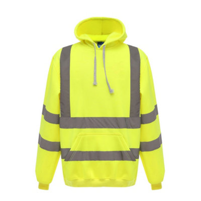 Yoko Mens Hi Vis Reflective Hoodie from B&Q