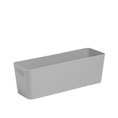 Wham 7.01 Rectangular Basket Cool Grey (One Size) from B&Q