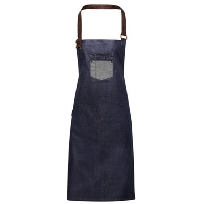 Premier Division Bibbed Apron Indigo Denim (One Size) from B&Q