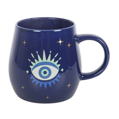 Something Different All Seeing Eye Heat Changing Mug Blue (One Size) from B&Q