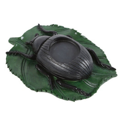 - Something Different Beetle Tealight Holder Black/green (One Size)