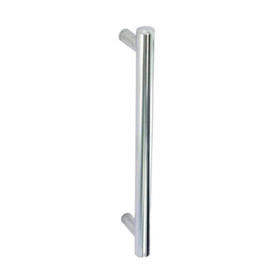 Securit Bar Chrome Plated Cupboard Handle (Pack Of 2) Silver (128mm) from B&Q