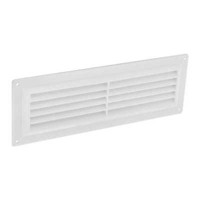 Securit Plastic Louvre Vent White (9In X 3In) from B&Q