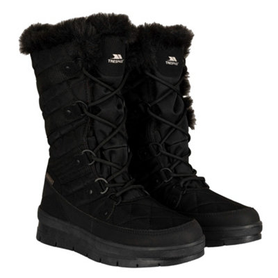Trespass Women's Black Evelyn Snow Boots In | Size: 6 - Image 5