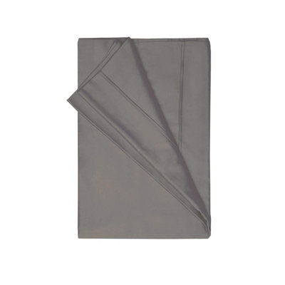 Belledorm 200 Thread Count Egyptian Cotton Flat Sheet Slate (Superking) from B&Q